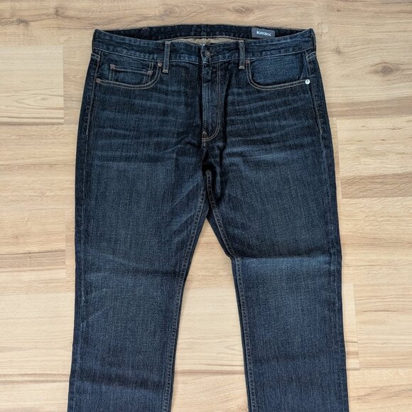 New Bonobos Slim Superior Dark Wash Jeans 38x32 Stretch Premium Denim Mens